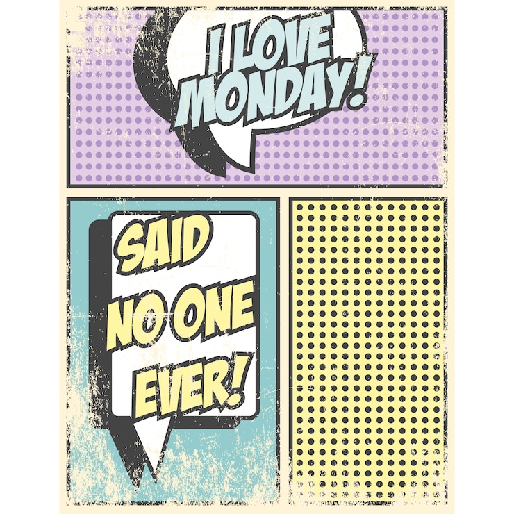 Vector Gratis coloured comic vignette design