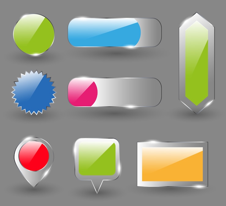 Vector Gratis coloured frames collection