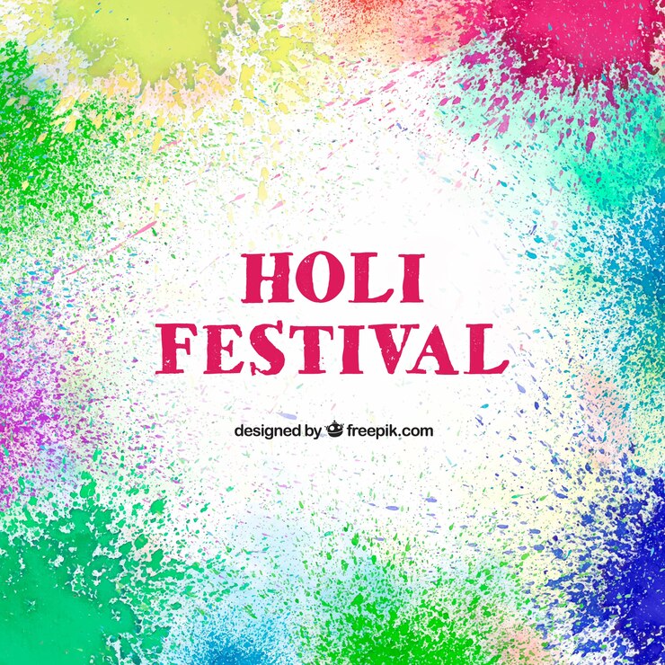 Vector Gratis colourful background for holi festival