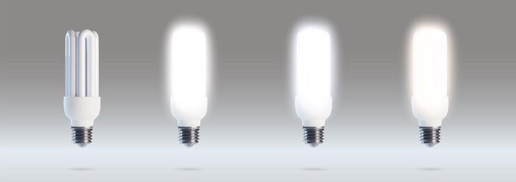Vector Gratis compact fluorescent lamps set