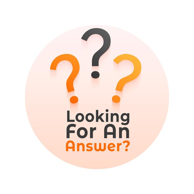 conceptual problem solving background with question mark sign