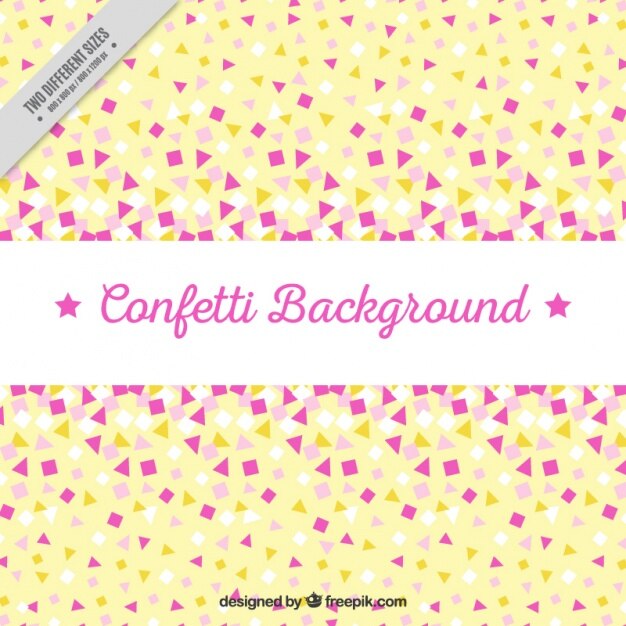 Vector Gratis confetti geometric background