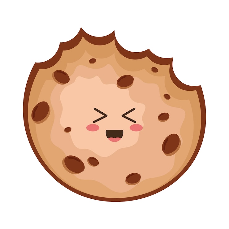 Vector Gratis cookie kawaii food icon vector