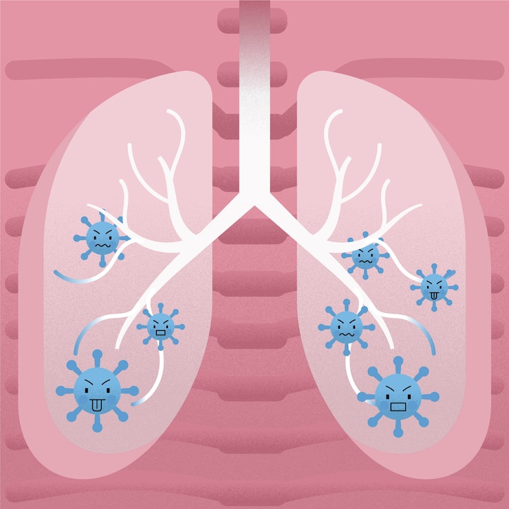 Vector Gratis coronavirus penumonia