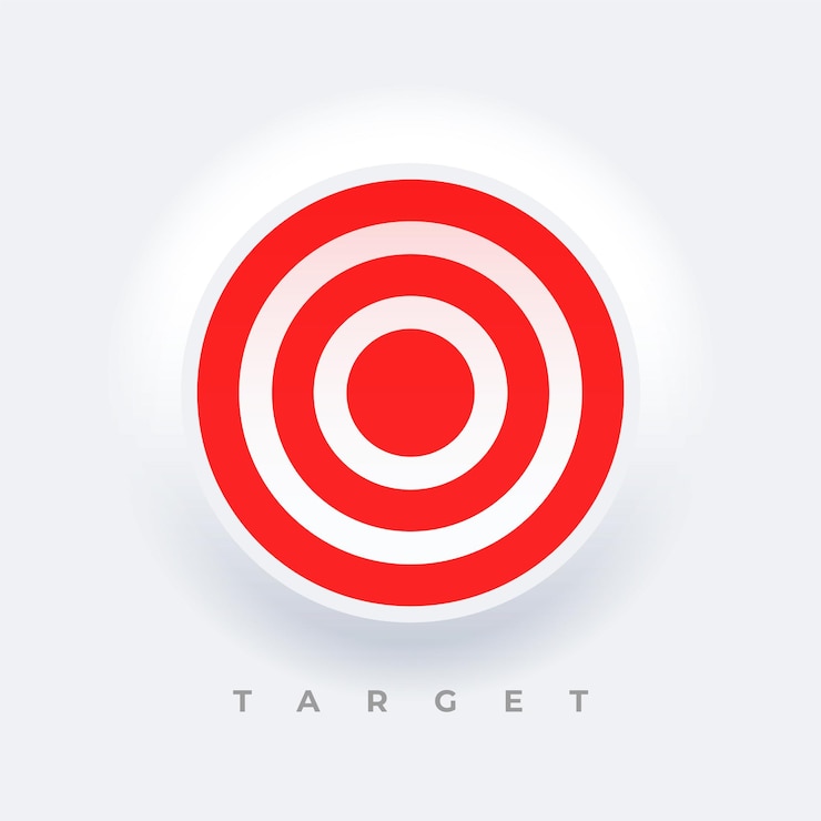 Vector Gratis corporate target board concept background for business progress
