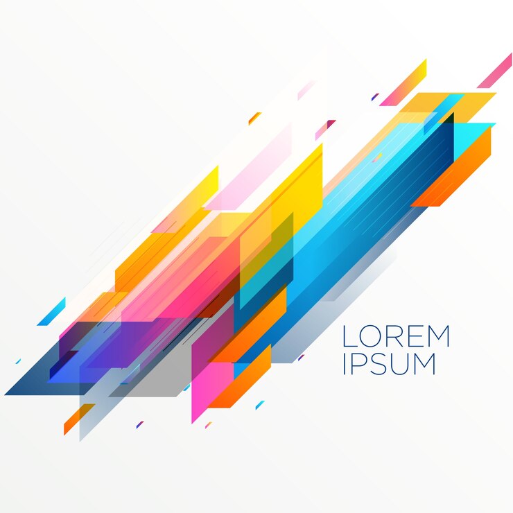 Vector Gratis creative colorful geomtric shapes abstract background