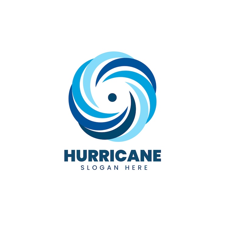 Vector Gratis creative hurricane logo template