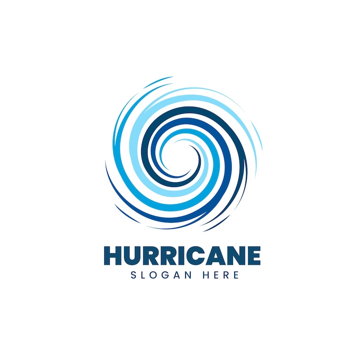 Vector Gratis creative hurricane logo template
