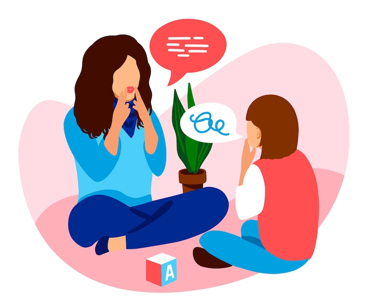Vector Gratis creative speech therapy illustration