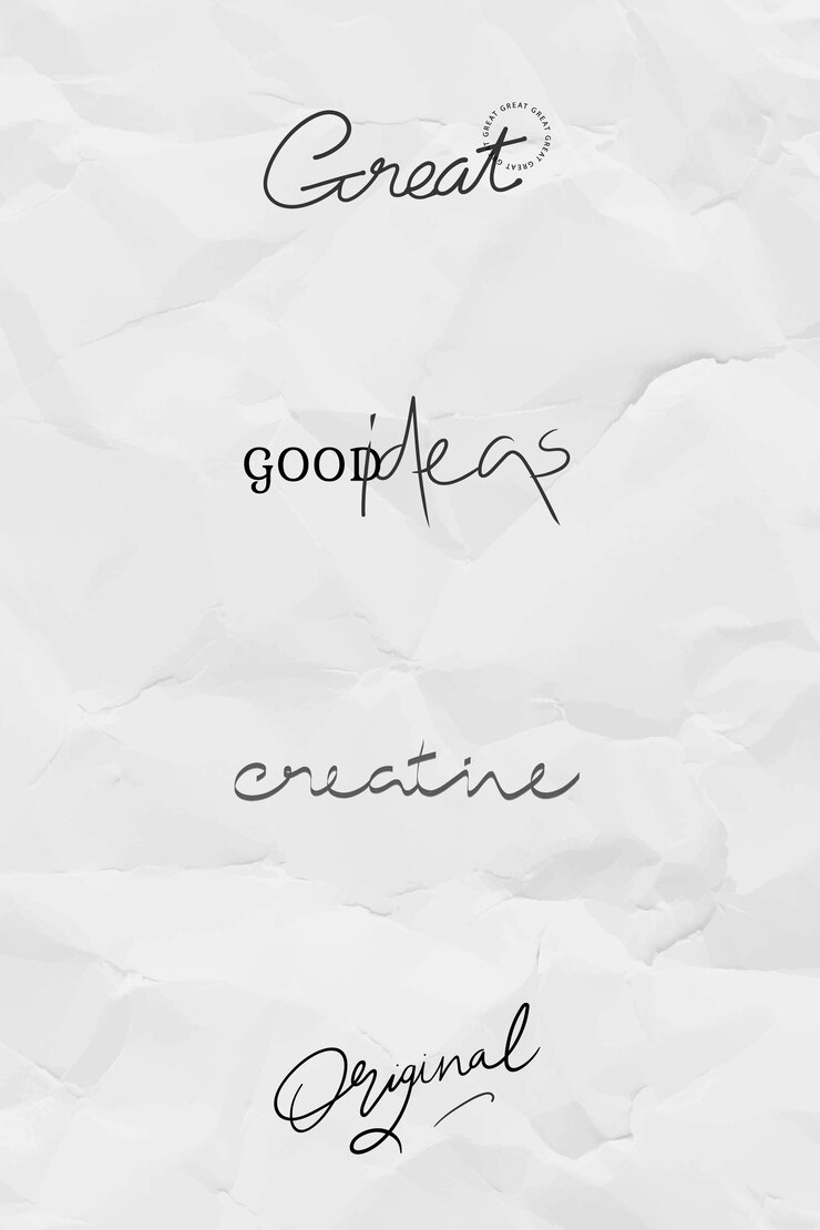 Vector Gratis creative typography on a crunched up paper vector