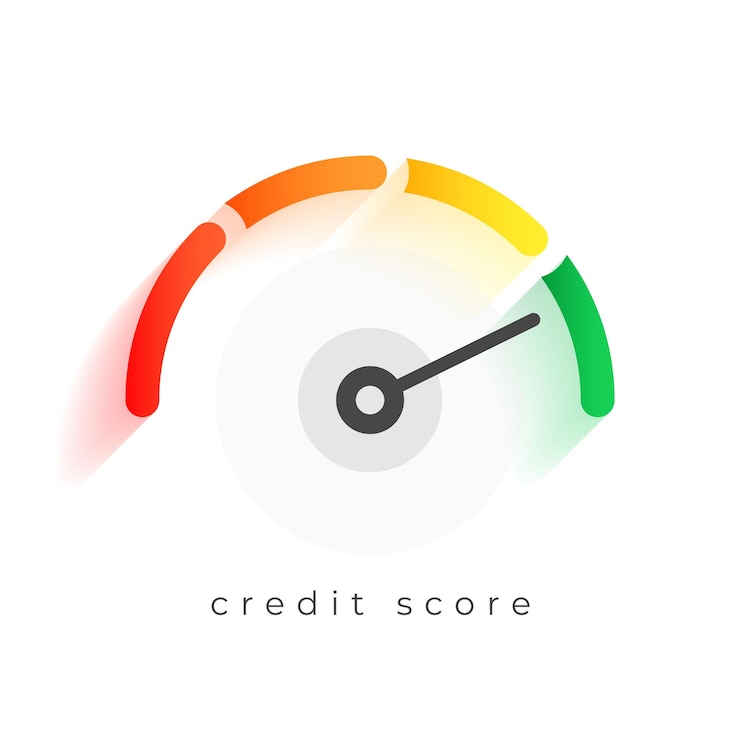 Vector Gratis credit score scale gauge for digital survey