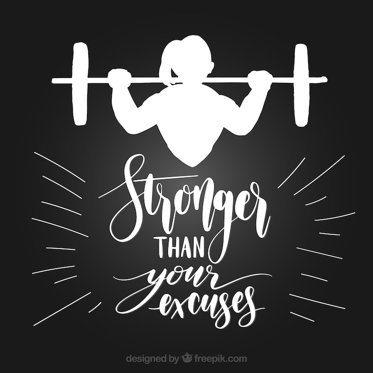 Vector Gratis crossfit quote background