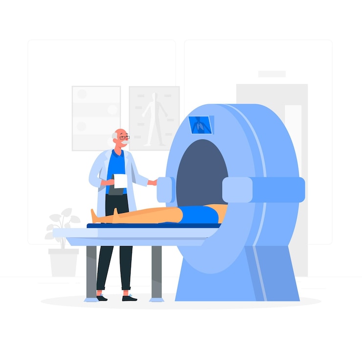 Vector Gratis ct scan concept illustration