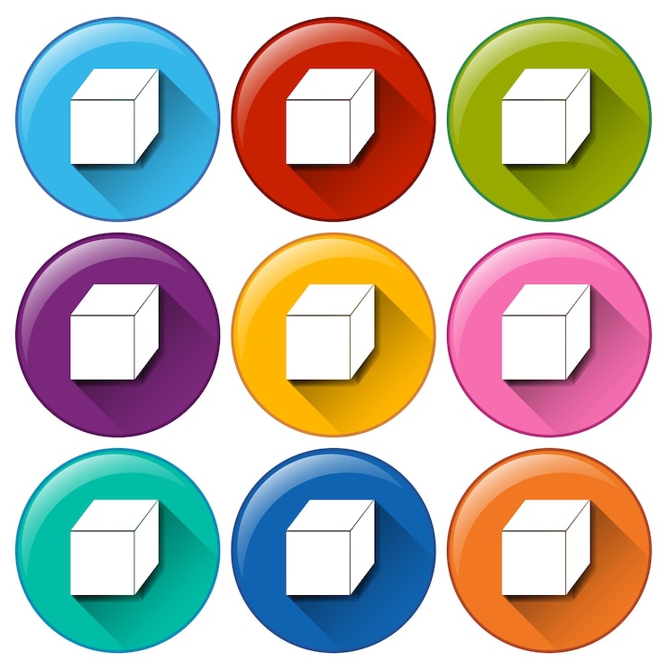Vector Gratis cube icons