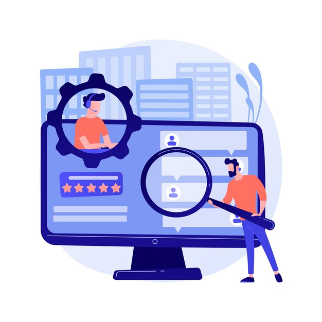 Customer self-service abstract concept
