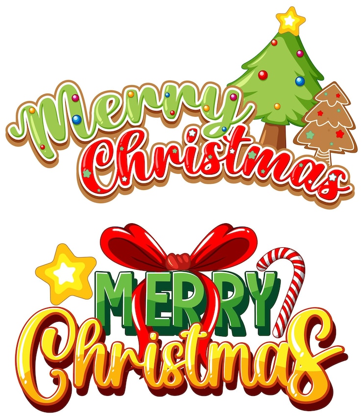 Vector Gratis cute christmas characters icon isolated
