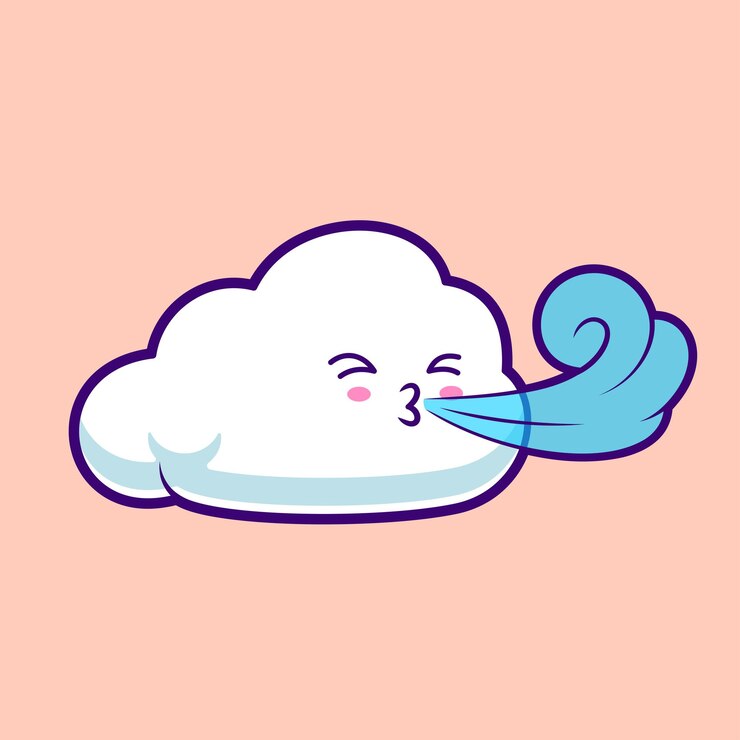 Vector Gratis cute cloud winter wearing hat cartoon vector icon illustration nature holiday icon isolated flat