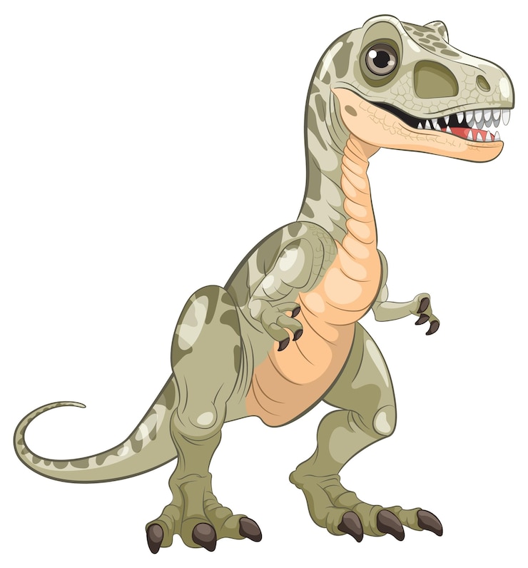 Vector Gratis cute dinosaur cartoon illustration
