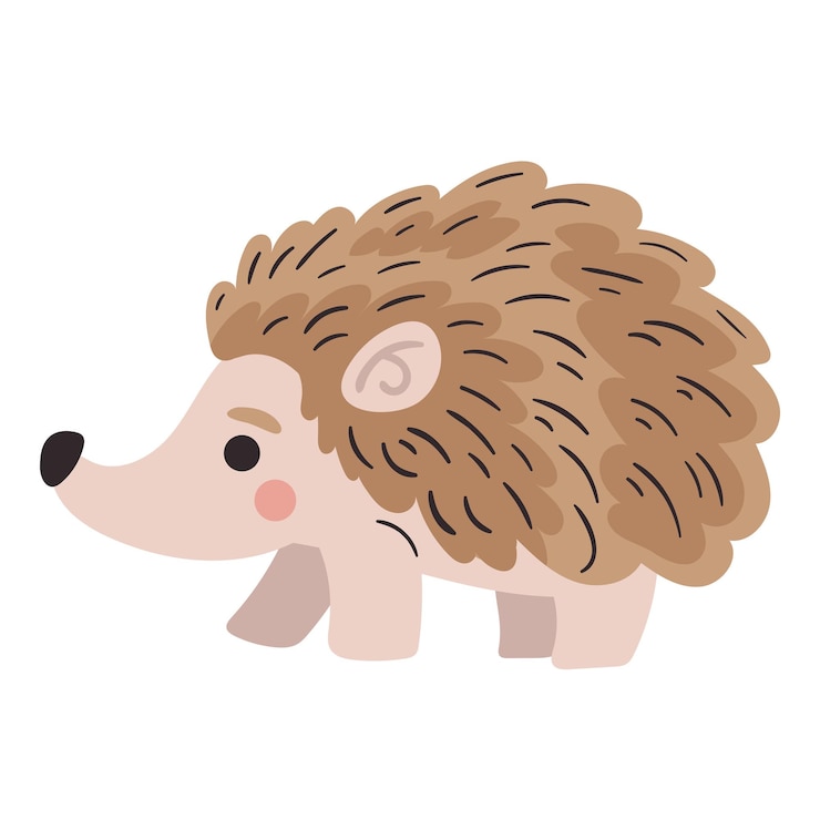 Vector Gratis cute purcopine animal