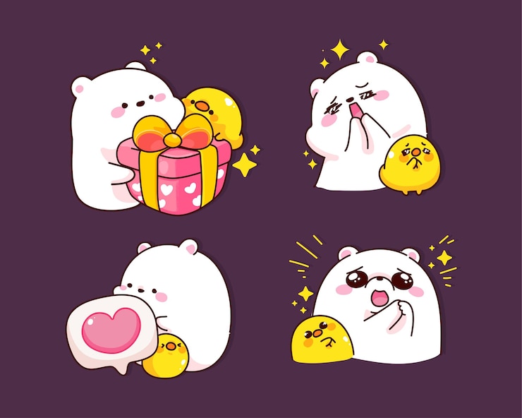 Vector Gratis cute teddy bear character cartoon illustration