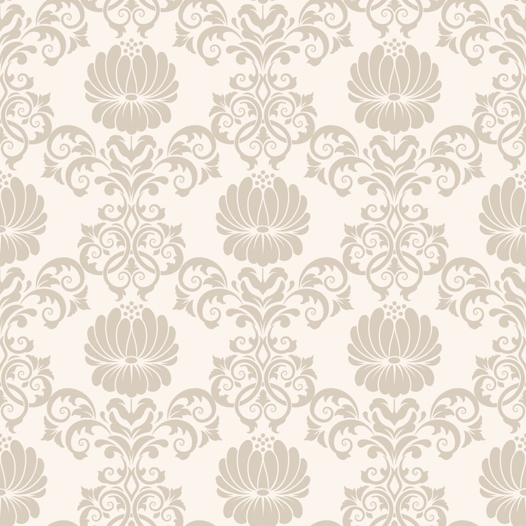 Vector Gratis damask seamless pattern background