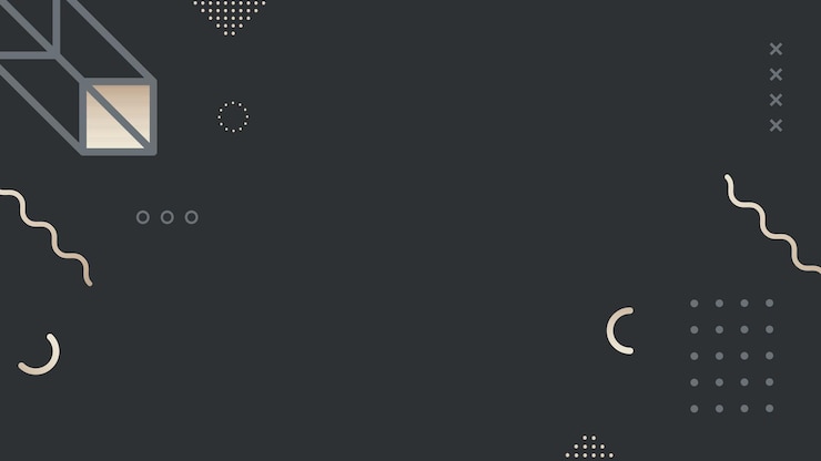 Vector Gratis dark blue memphis blog banner template