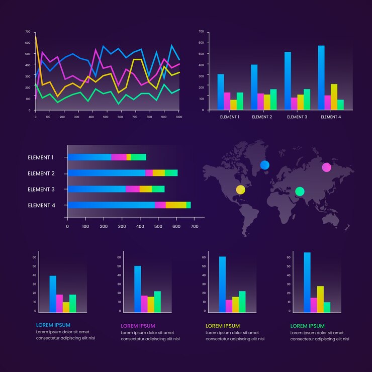 Vector Gratis dashboard element set