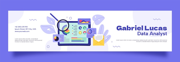 Vector Gratis data analysis template design