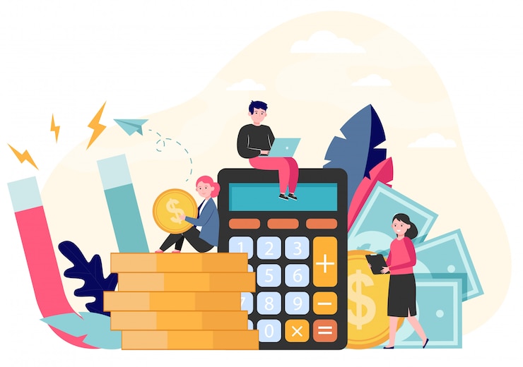 Vector Gratis daya tarik uang dan pendapatan