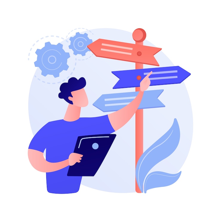 Vector Gratis decision making abstract concept