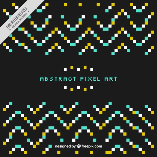 Vector Gratis decorative background with pixels