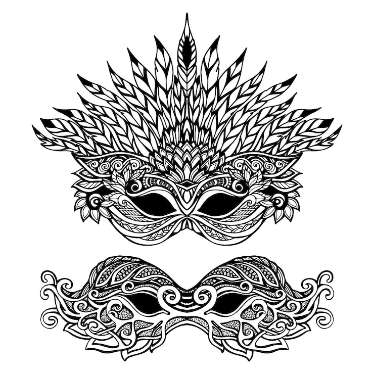 Vector Gratis decorative carnival mask