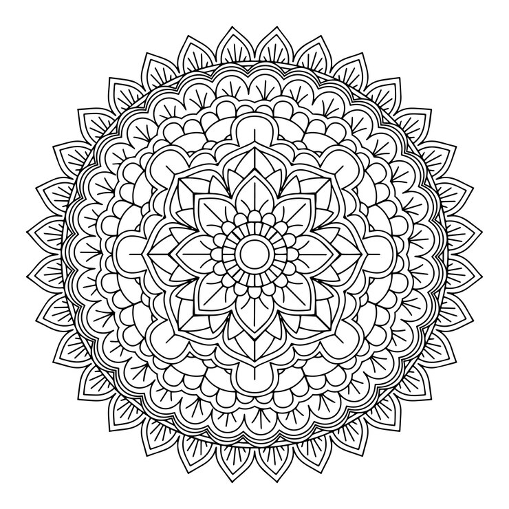 Vector Gratis decorative mandala design background