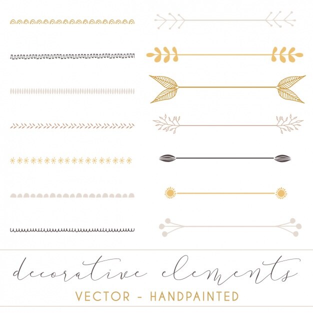 Vector Gratis decorative separators collection