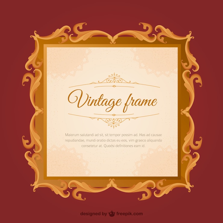 Vector Gratis decorative vintage frame