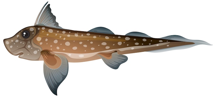 Vector Gratis deep sea creatures chimaera fish