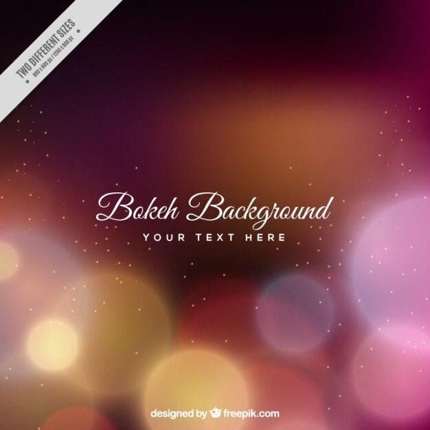 Vector Gratis defocused background with bokeh effect