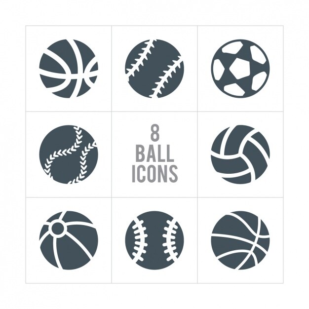 Vector Gratis delapan ikon bola