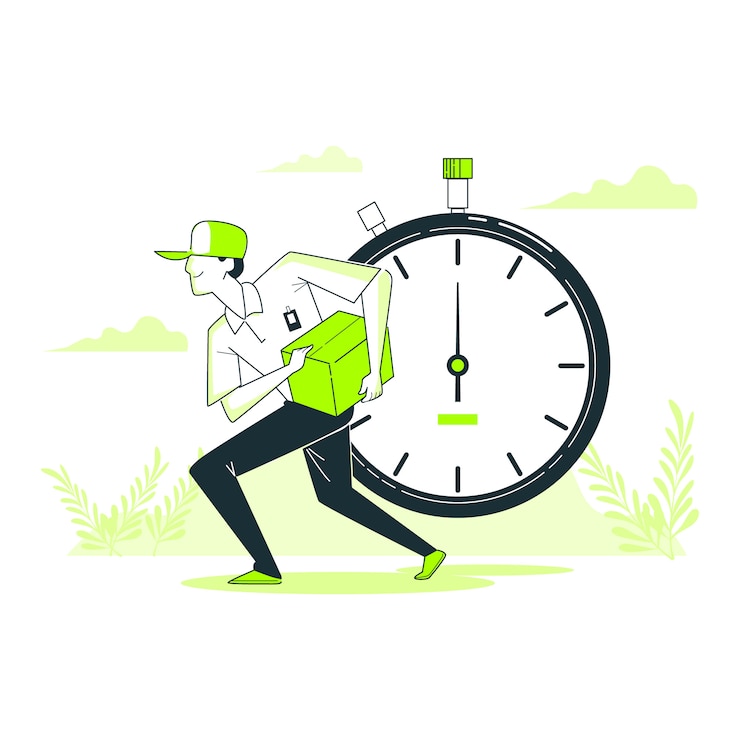 Vector Gratis delivery concept illustration