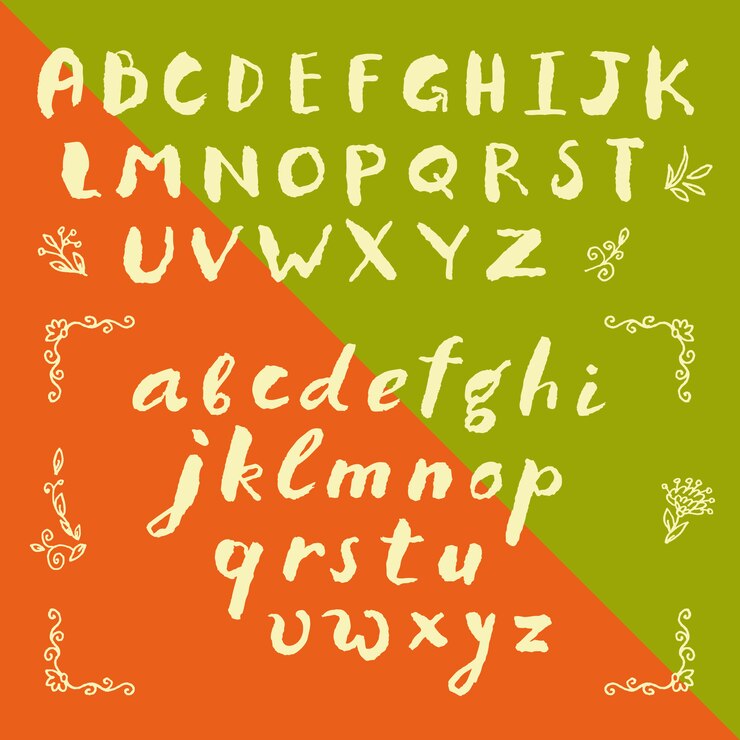 Vector Gratis desain alfabet