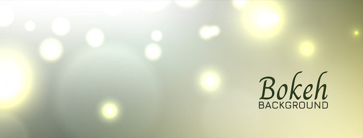 Vector Gratis desain banner dekoratif bokeh abstrak
