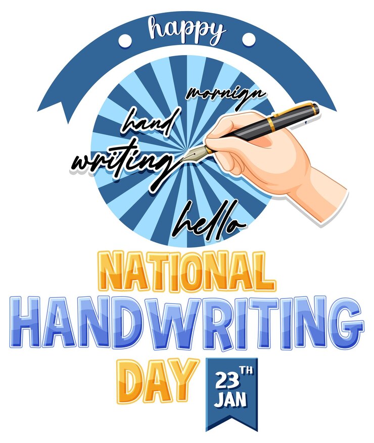 Vector Gratis desain banner hari menulis tangan nasional