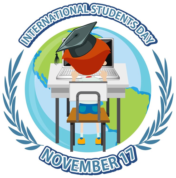 Vector Gratis desain banner hari pelajar internasional