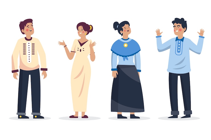 Vector Gratis desain bendera filipina yang digambar tangan
