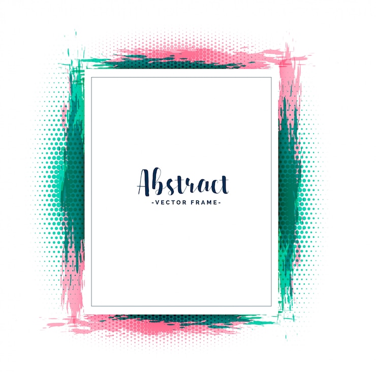 Vector Gratis desain bingkai gaya grunge abstrak