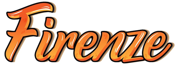 Vector Gratis desain font untuk firenze