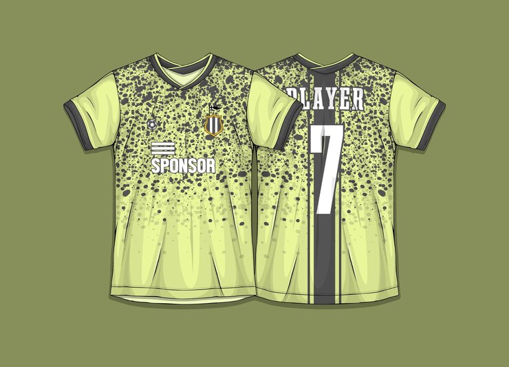 Vector Gratis desain jersey sepak bola untuk desain kaos olahraga sublimasi
