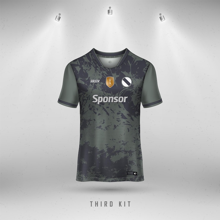 Desain jersey sepak bola untuk sublimasi, desain kaos olahraga