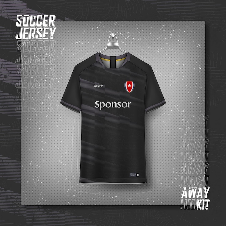 Desain jersey sepak bola untuk sublimasi, desain kaos olahraga