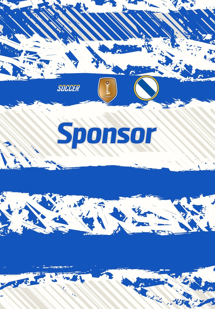 Desain jersey sepak bola untuk sublimasi